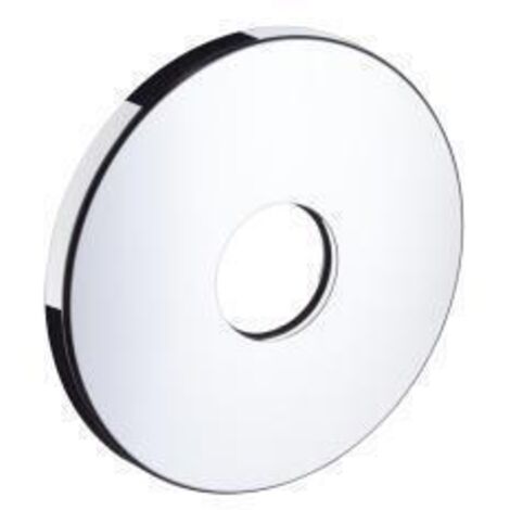 Hansgrohe – Rosace encastrée pour mitigeur de douche 150 mm – Finition chrome – Installation facile – Accessoire salle de bain moderne