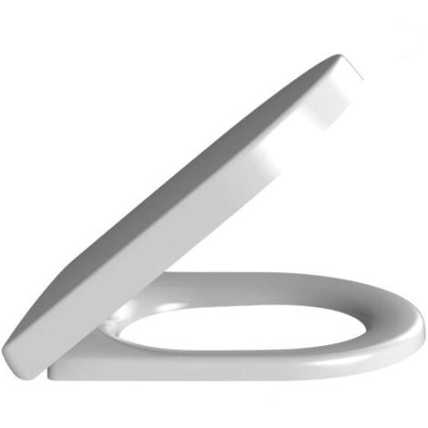 Villeroy & Boch – Abattant adulte pour WC 98M9C101 – Duroplast avec charnières inox – SoftClosing et QuickRelease – Design Architectura