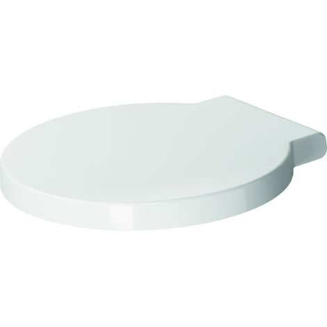 Duravit – Abattant WC amovible SoftClose en Duroplast blanc – Charnières en acier inoxydable – Dimensions 420x453x42 mm - 0065880099