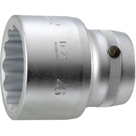 Embout de clé à douille D 21 1 pouce 12 pans SW 46mm L.75mm (1/5)