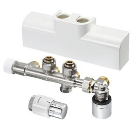 Raccordement d'angle pour radiateur de salle de bain OV, compatible avec un chauffage au sol (1/2)
