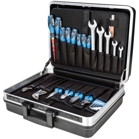 Kit d'outils 1041-001 74 pièces, dans une mallette rigide, universel (1/5)