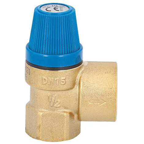 Banyo – Soupape de limitation de pression pour chauffage central – Raccord femelle-femelle – Pression max 10 bar – Température max 100 °C