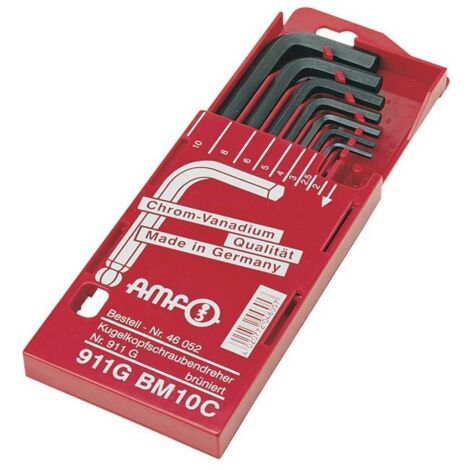Jeu  de  tournevis  coudés  AMF  911G-BM10  8  pièces  dans  cassette  coulissante  -  46052 (1/3)