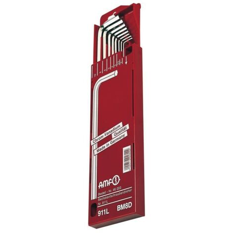 AMF Tournevis d'angle 911L-BM8D jeu de 8 pièces dans cassette coulissante - 46003 (1/3)