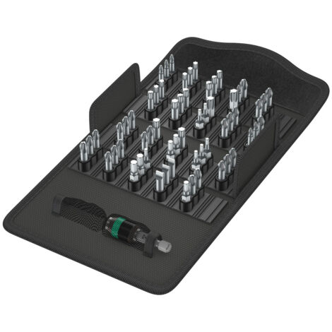 Assortiment de bits Bit-Safe 61 Univ.1 61 pièces. Fente/PH/PZD/TX/6 pièces.