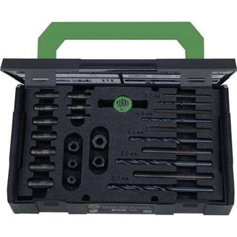 Jeu de tourne-à-écrou de rechange 49-U-B M 5-M 16, 25 pièces, avec forets HSS assortis (1/4)