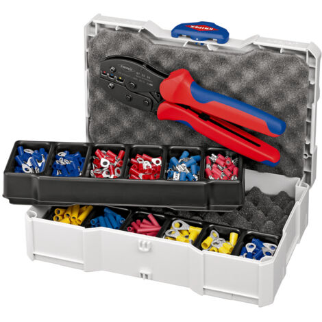 KNIPEX 97 90 21 Assortiment de sertissages pour embouts de câble 13 pièces 265 mm