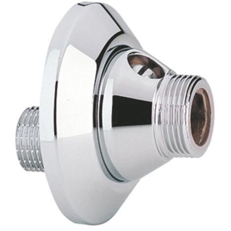 Grohe Raccord en S 1/2x3/4" verrouillable avec rosace a visser a l'unite (1/4)