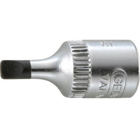 Embout de clé à douille IS 20 1/4 pouce fente 8 mm L.37 mm (1/5)