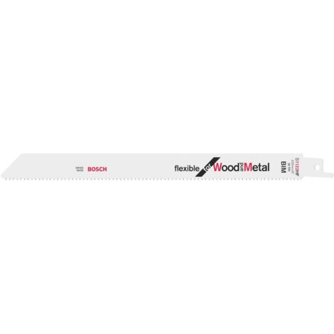 Bosch 25x lame de scie sabre S 1122 HF Flexible for Wood and Metal - 2608657560