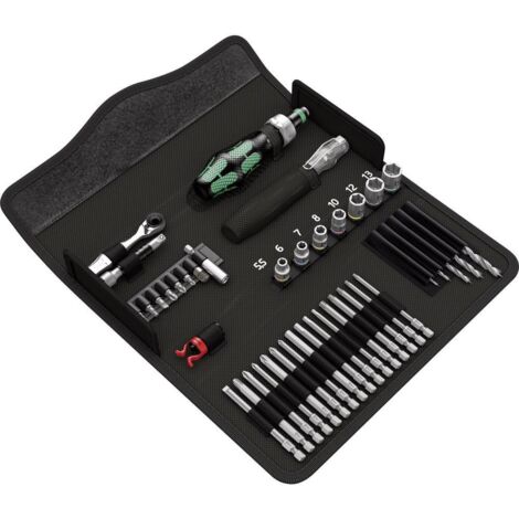 Wera – Coffret multi-outils 41 pièces – Construction en bois – Outils de vissage pour bois dur – Sac pliant inclus (1/10)