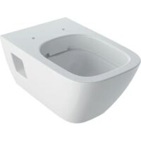 WC suspendu GE Renova Plan, chasse d'eau profonde, design semi-fermé, sans bride, blanc