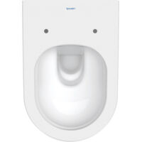 Duravit – Ensemble WC mural D-NEO – Cuvette profonde sans bride – Siège WC avec Durafix blanc – Volume de chasse 3/4,5L
