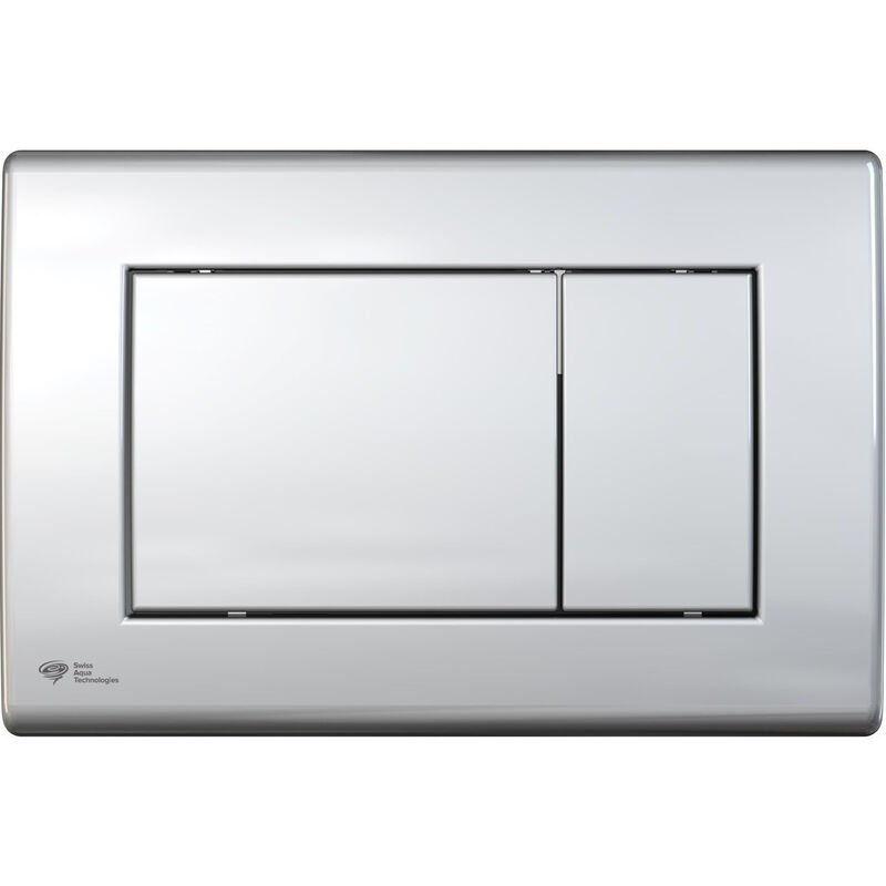 Swiss Aqua Technologies Plastic flush plate, Glossy chrome (SATAT21)