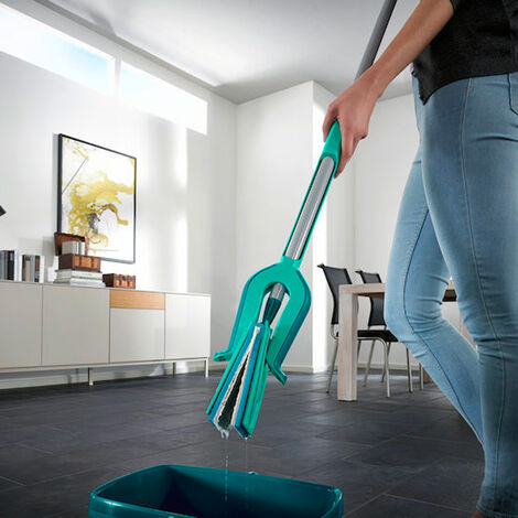 Leifheit Picobello Small Microfibre Duo Mop Set, Green (57023)