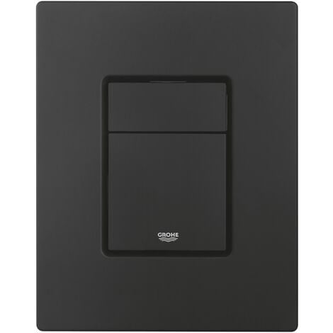 Grohe Toilet Pack low height 0.82m Rapid SL Frame + SAT Rimless Wall-Hung Toilet + Grohe Matt Black Flush Plate (RapidSLSAT-82-KF0)