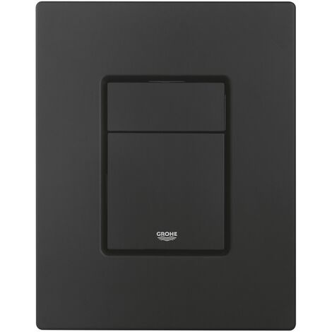 Grohe Toilet Pack Rapid SL Frame + Wall-Hung Geberit iCon Toilet + Black Matt Flush Plate  (RapidSL-ICon-KF0)