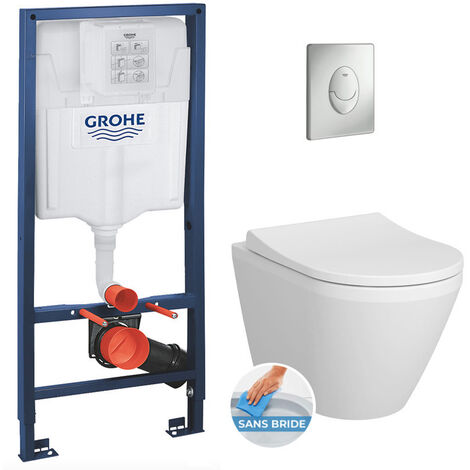 Grohe Toilet Set Rapid SL support frame + Vitra Integra toilet + 