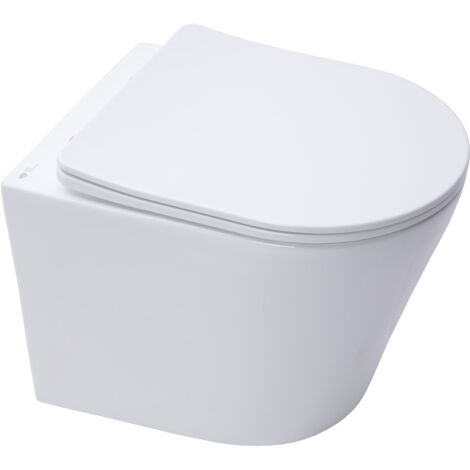 Grohe Rapid SL Frame + SAT Rimless Toilet + Chrome Flush Plate + FREE Toilet Brush (RSLINFI1FL1)