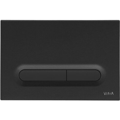 Vitra  Toilet Pack V-Fix Frame + SAT Infinitio Rimless Toilet + Soft-Close Seat + Matt Black Flush Plate (V-SATClean-B)