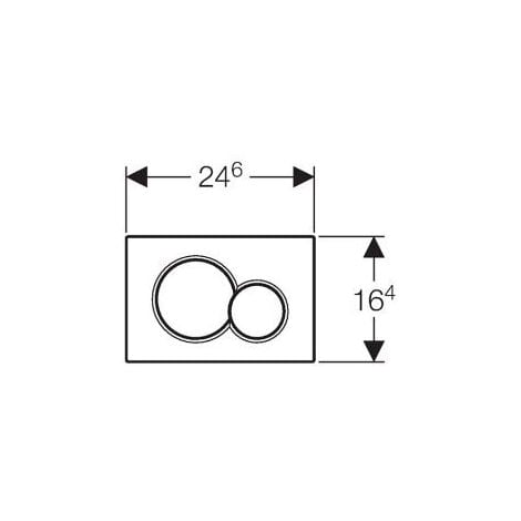 Geberit SIGMA 01 Dual Flush Plate, White (115.770.11.5)