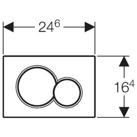 Geberit Sigma01 Dual Flush Plate, Black (115.770.DW.5)