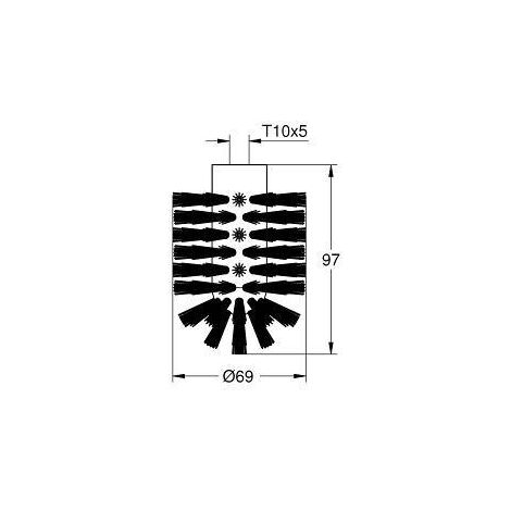 Grohe Essentials Replacement brush head, white (40791001)