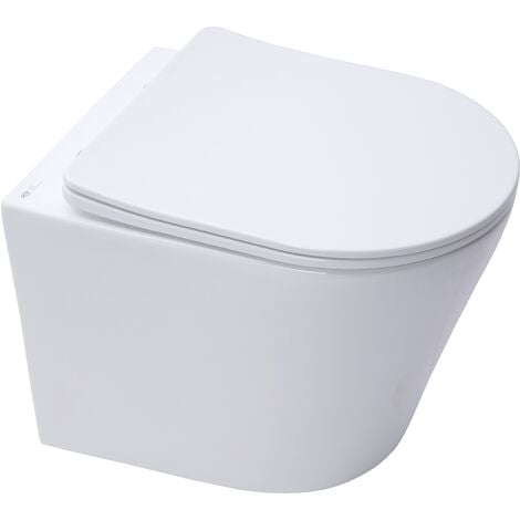 Swiss Aqua Technologies Infinitio Rimless Wall-Hung Toilet with ...