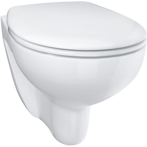 Grohe Bau Ceramic Wall hung WC set, Alpine White (39351000)