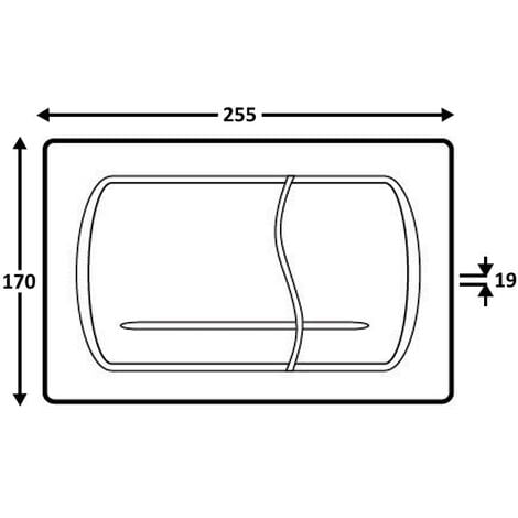 ROCA ACTIVE 52-B two-touch White flush plate (A8901150B0)