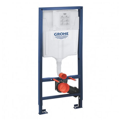 Grohe Rapid SL toilet set + SATrimless toilet bowl, concealed fixings + Chrome Skate plate (RapidSL-SATrimless)