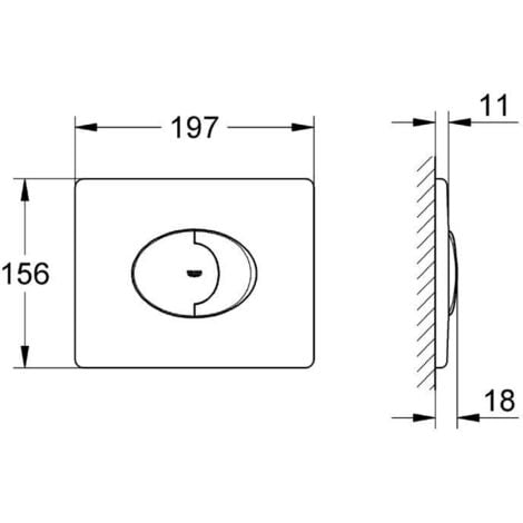 Grohe Skate Air Flush plate (38506000)