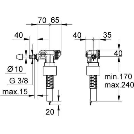 Grohe Filling valve (37095000)