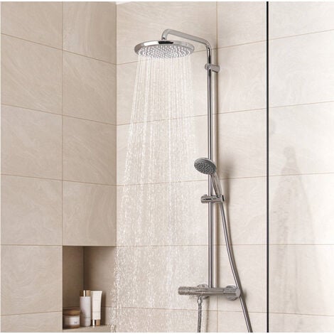 Grohe Vitalio Start 250 Shower System with Thermostat for wall mounting ...