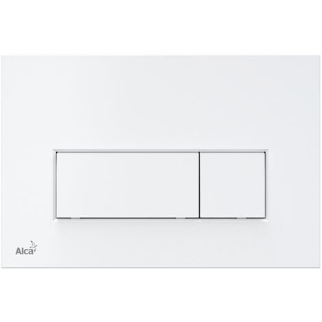 Alca Dual Flush Plate, White (M570)