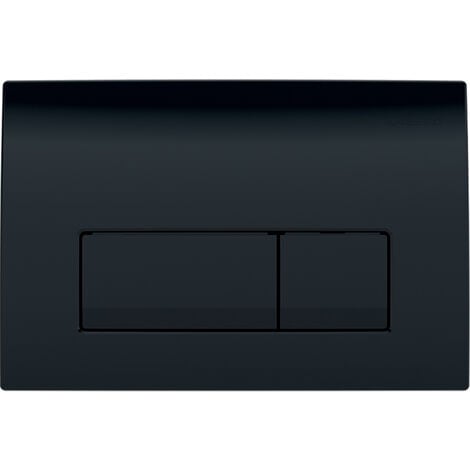 Geberit Delta 50 Dual Flush Plate, Black (115.119.DW.1)