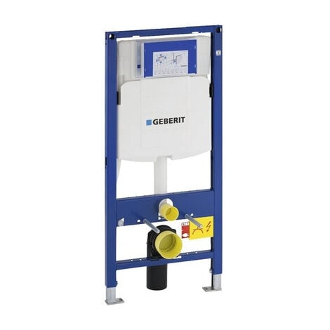 Geberit Toilet set  support frame with SAT rimless bowl, invisible fixings + softclose seat + Flush plate (GebSATrimless-MC+)