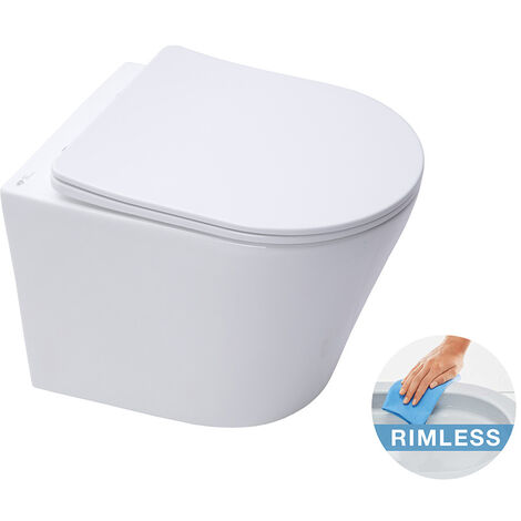 Grohe Toilet set Frame + Infinitiorimless WC + Softclose seat + Chrome flush plate (RaipdSL-Infinitio-5)