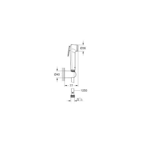 Grohe Tempesta-F Douche Trigger Shower Spray Muslim Bidet Shattaf