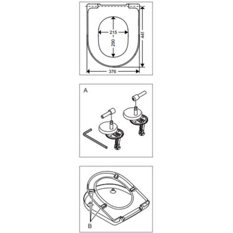Villeroy & Boch Architectura Duroplast toilet seat (98M9D101)