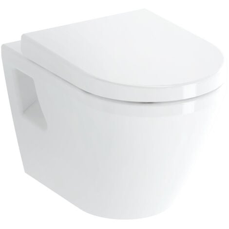 Grohe Toilet set Rapid SL Support Frame + Vitra Wall-Hung Toilet + Toilet Seat + Chrome Plate (RSLINTEGRAC1)