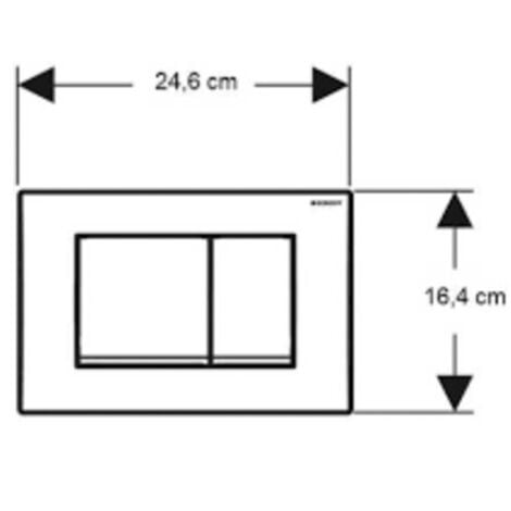 Geberit Delta30 Flush plate for dual flush, alpine white (115.137.11.1)