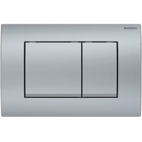 Geberit Delta30 flush plate for dual flush, matt chrome (115.137.46.1)