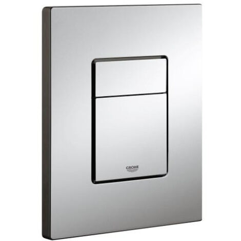 Grohe Pack Rapid SL 3-in-1 Wall-Hung Toilet Frame + Wall Brackets + Skate Cosmopolitan Chrome Flush Plate (38772001)