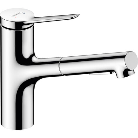 Hansgrohe Zesis M33 Single lever kitchen mixer 150, pull-out spray, 2jet, Chrome (74800000)