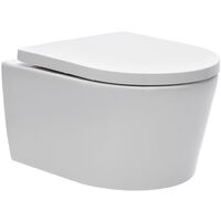 Geberit Toilet set UP100 support frame pack + white Delta50 plate + rimless suspended bowl and invisible fixings (SATrimlessGeb1)