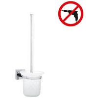 Tesa Hukk Wall mounted toilet brush, easy installation without drilling, Chrome (40248-00000-00)