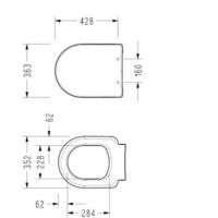 Villeroy & Boch Toilet set Viconnect Pro frame for wall-hung toilets + Serel SM10 bowl + Softclose seat + Matt chrome plate (ViConnectSM10-3)