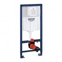 Grohe Toilet set Grohe Rapid support frame with Serel Solido bowl with softclose seat + White flush plate (RapidSL-SM10-3)
